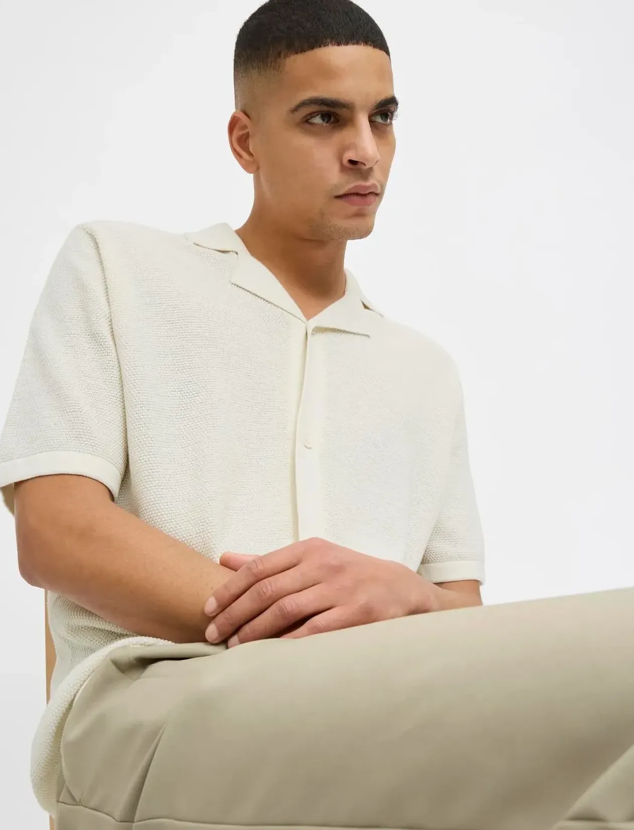 JJORION KNIT RESORT SS - Kortærmede