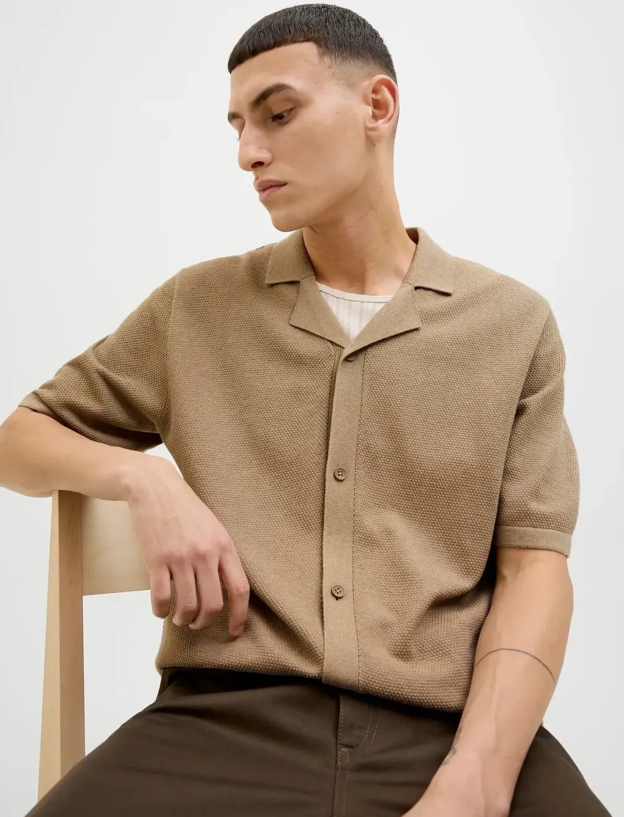 JJORION KNIT RESORT SS - Kortærmede