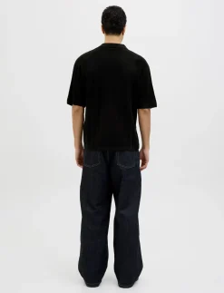 JORVARENNA KNIT SS SPLIT NECK - Kortærmede