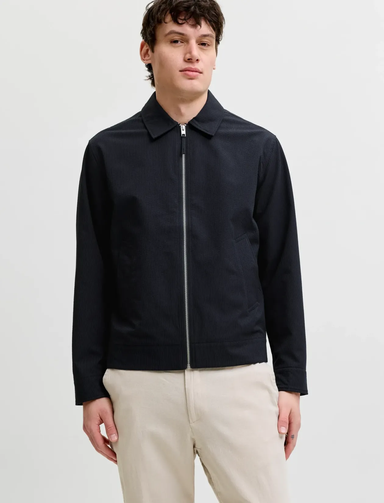 JPRBLALORENZO SEERSUCKER BLOUSON JKT - Vindjakker