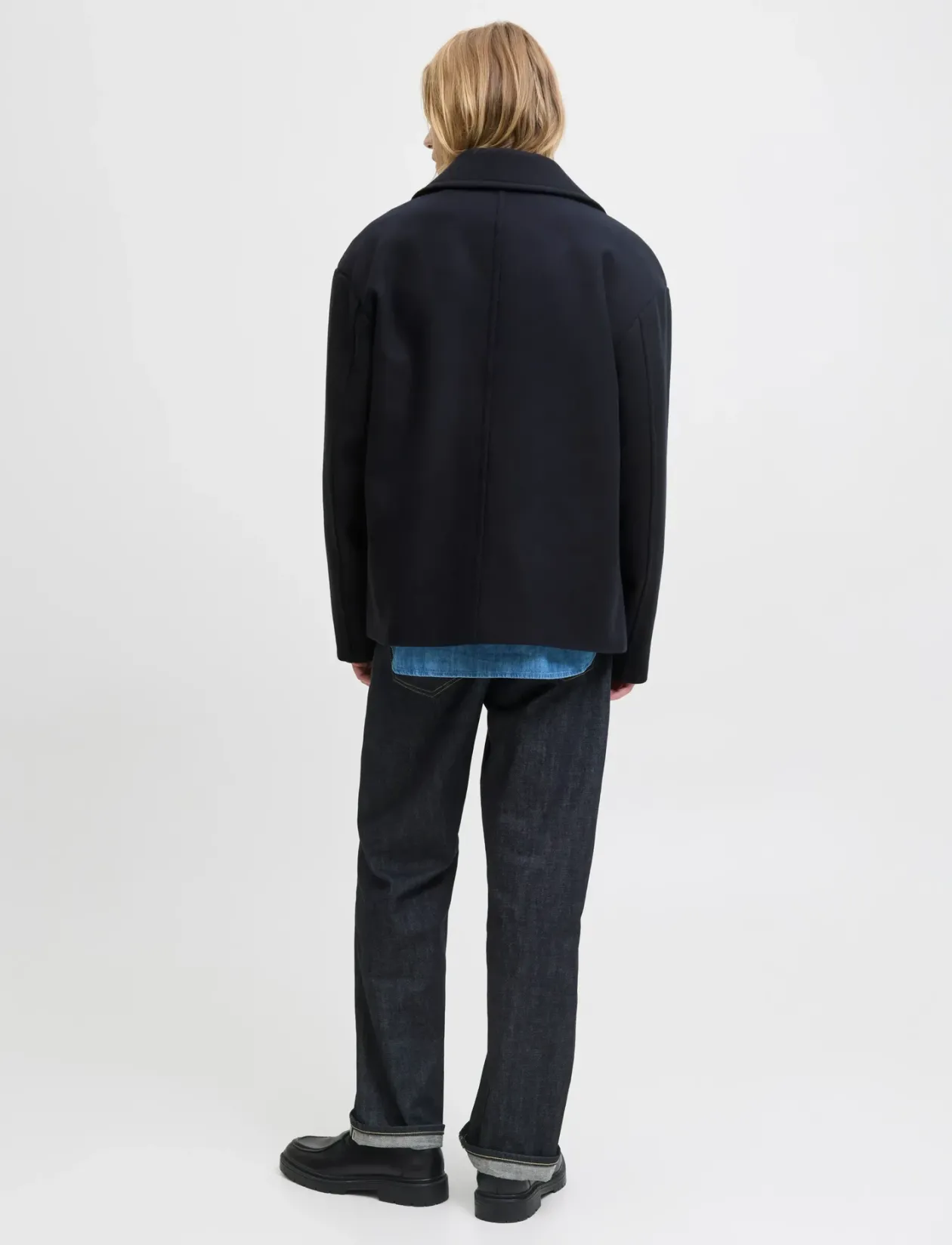 JPRBLUASHER WOOL BLEND PEACOAT - Uldfrakker