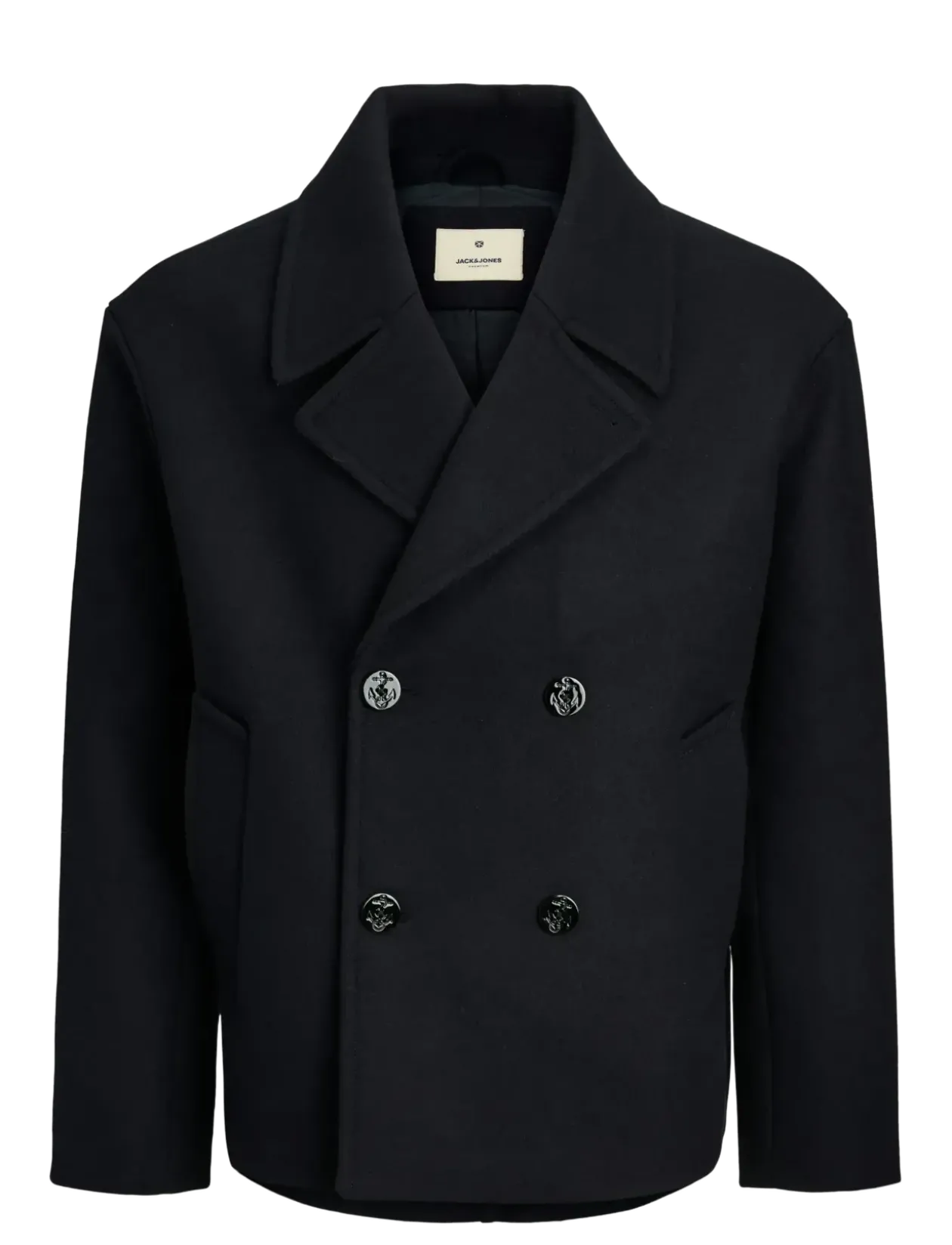 JPRBLUASHER WOOL BLEND PEACOAT - Uldfrakker