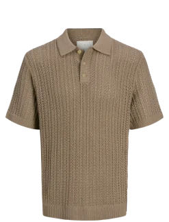 JPRCCJOEL KNIT POLO SS SN - Kortærmede poloer