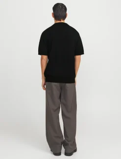 JPRCCWILDER KNIT SPLIT NECK - Kortærmede poloer