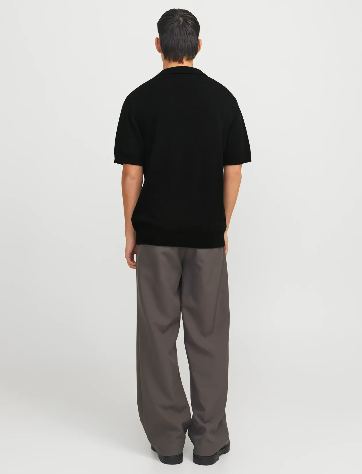 JPRCCWILDER KNIT SPLIT NECK - Kortærmede poloer