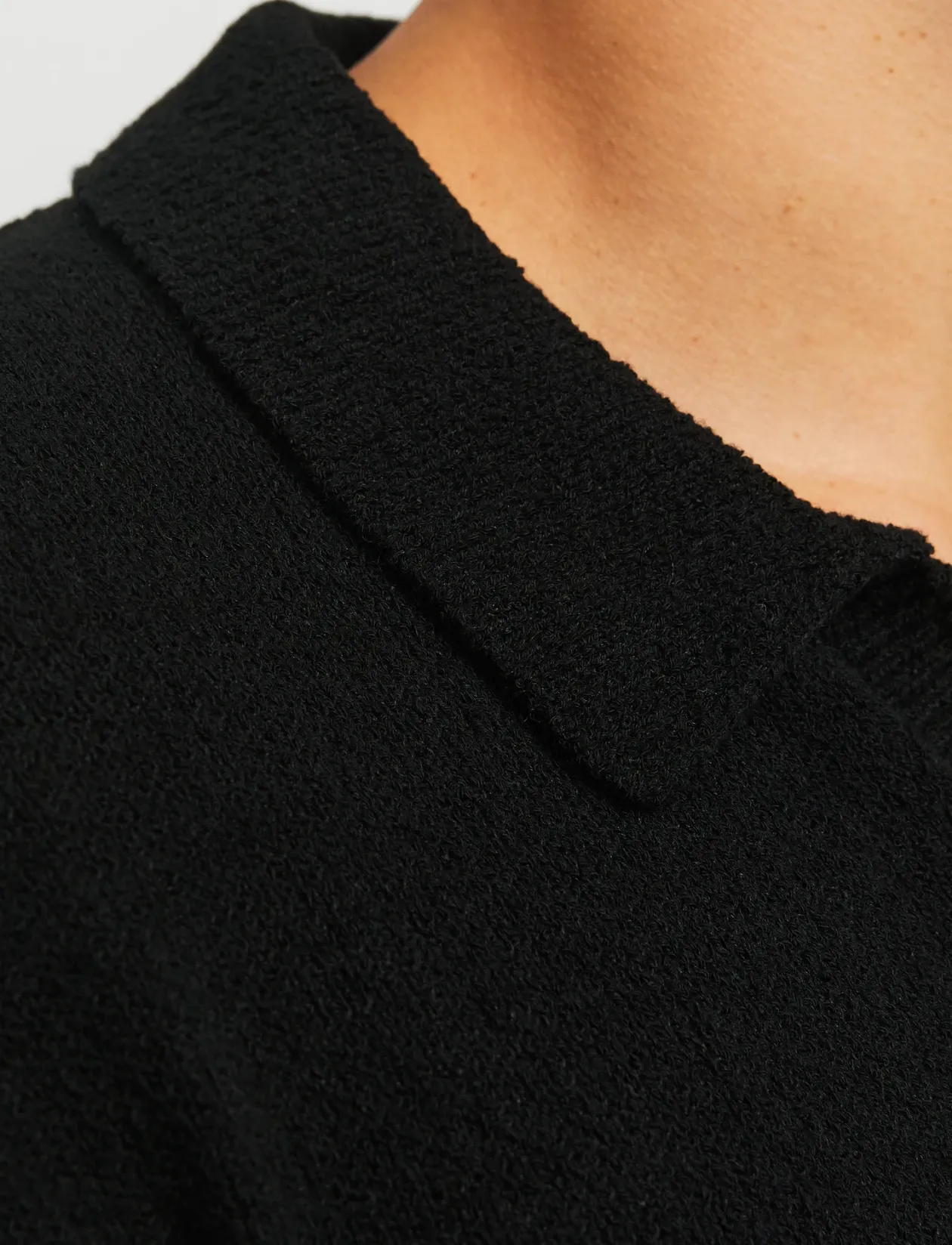 JPRCCWILDER KNIT SPLIT NECK - Kortærmede poloer