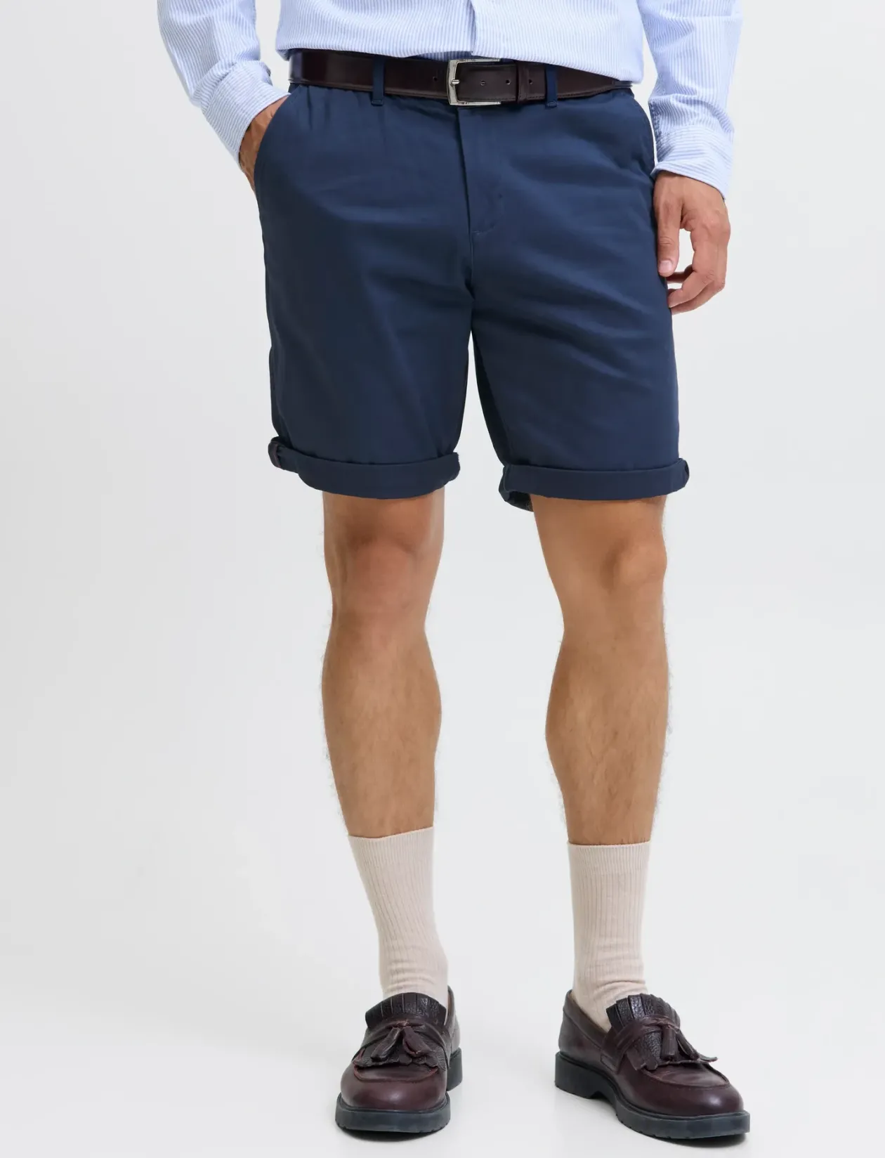 JPSTBOWIE SHORTS SOLID REG SN - Chinos shorts