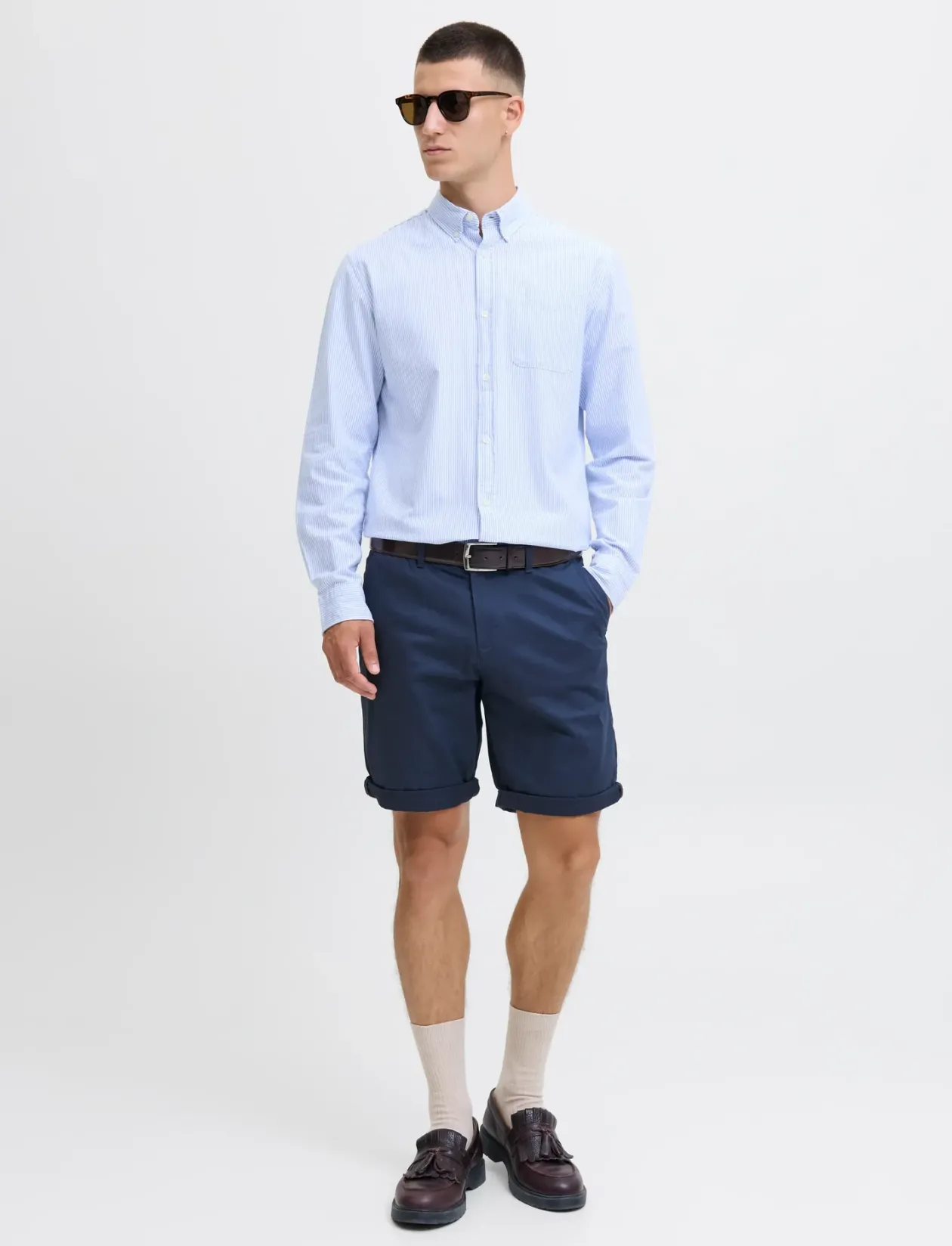 JPSTBOWIE SHORTS SOLID REG SN - Chinos shorts