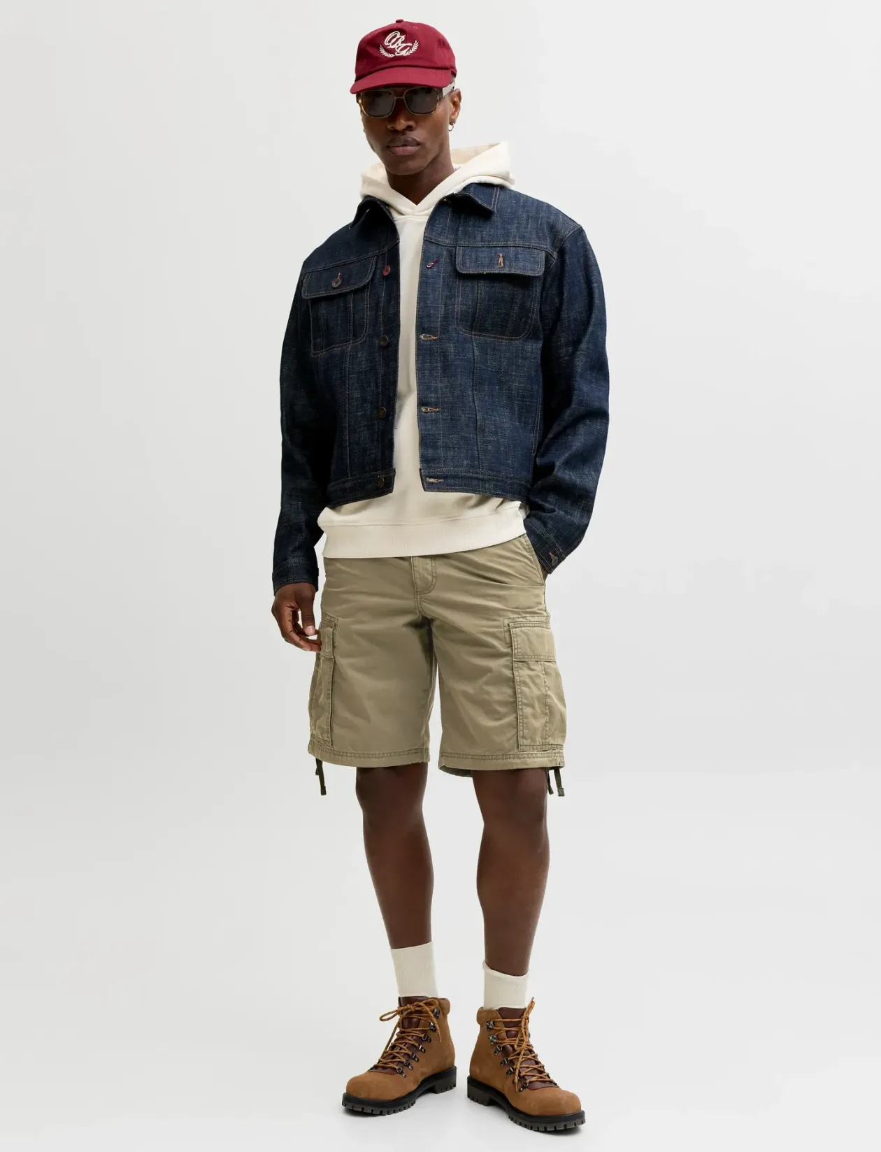 JPSTCOLE FRANK CARGO SHORTS MID SN - Cargo shorts
