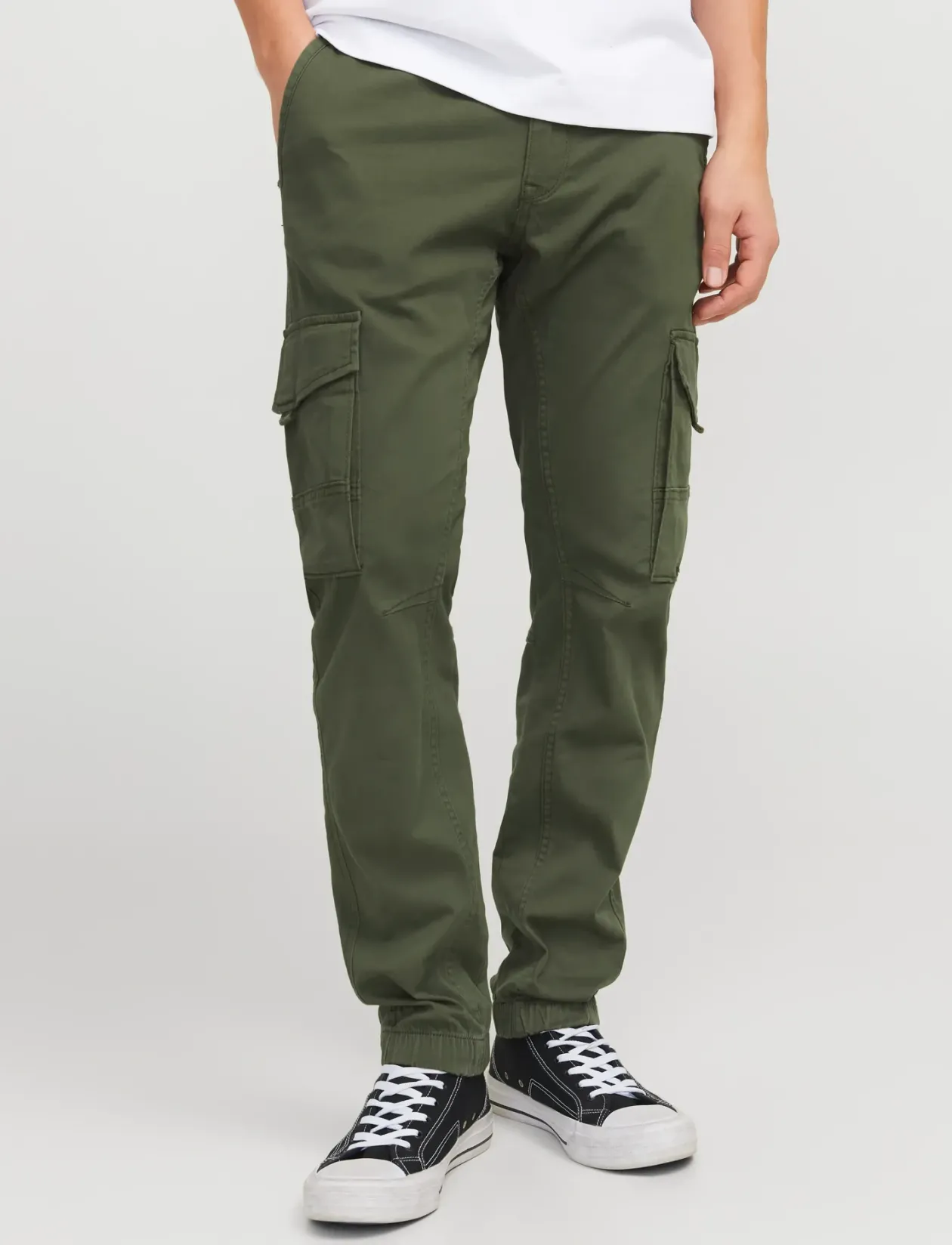 JPSTPAUL FLAKE CARGO OLIVE NIGHT NOOS - Cargobukser
