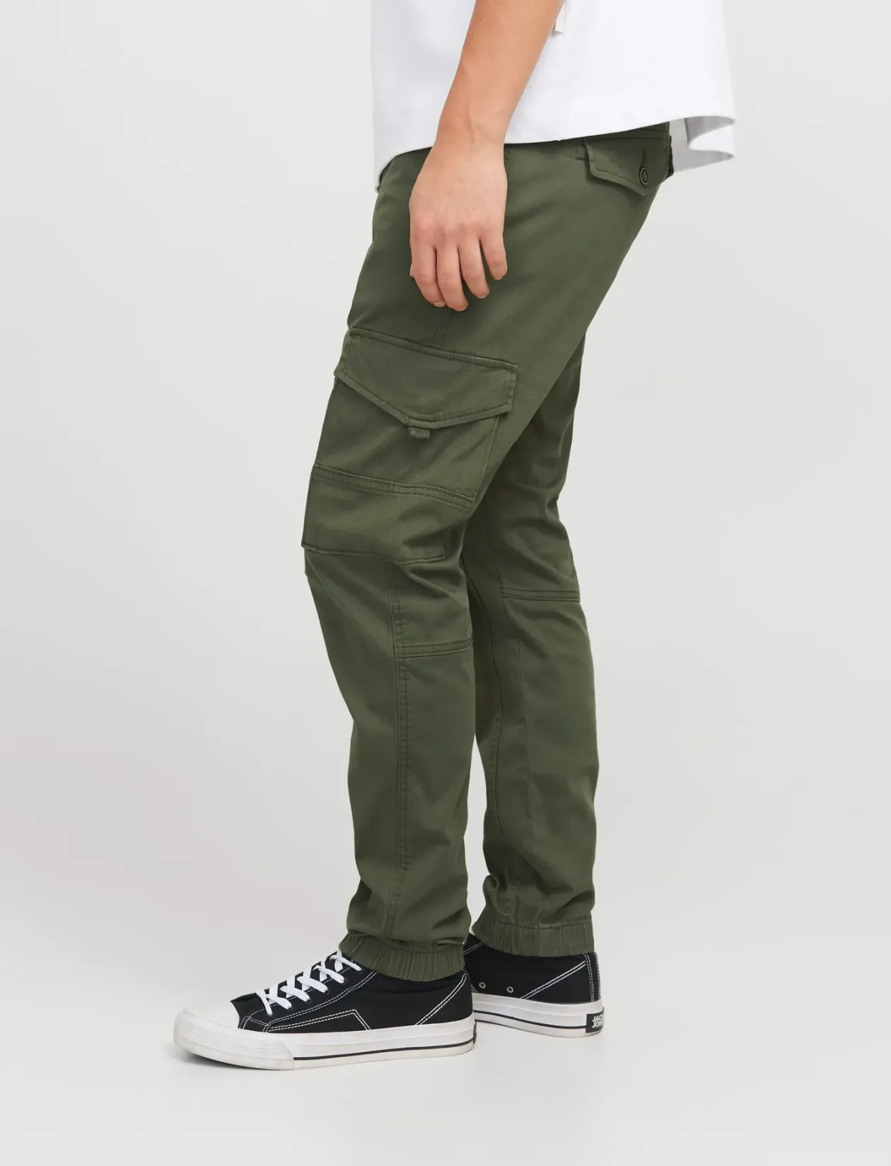JPSTPAUL FLAKE CARGO OLIVE NIGHT NOOS - Cargobukser