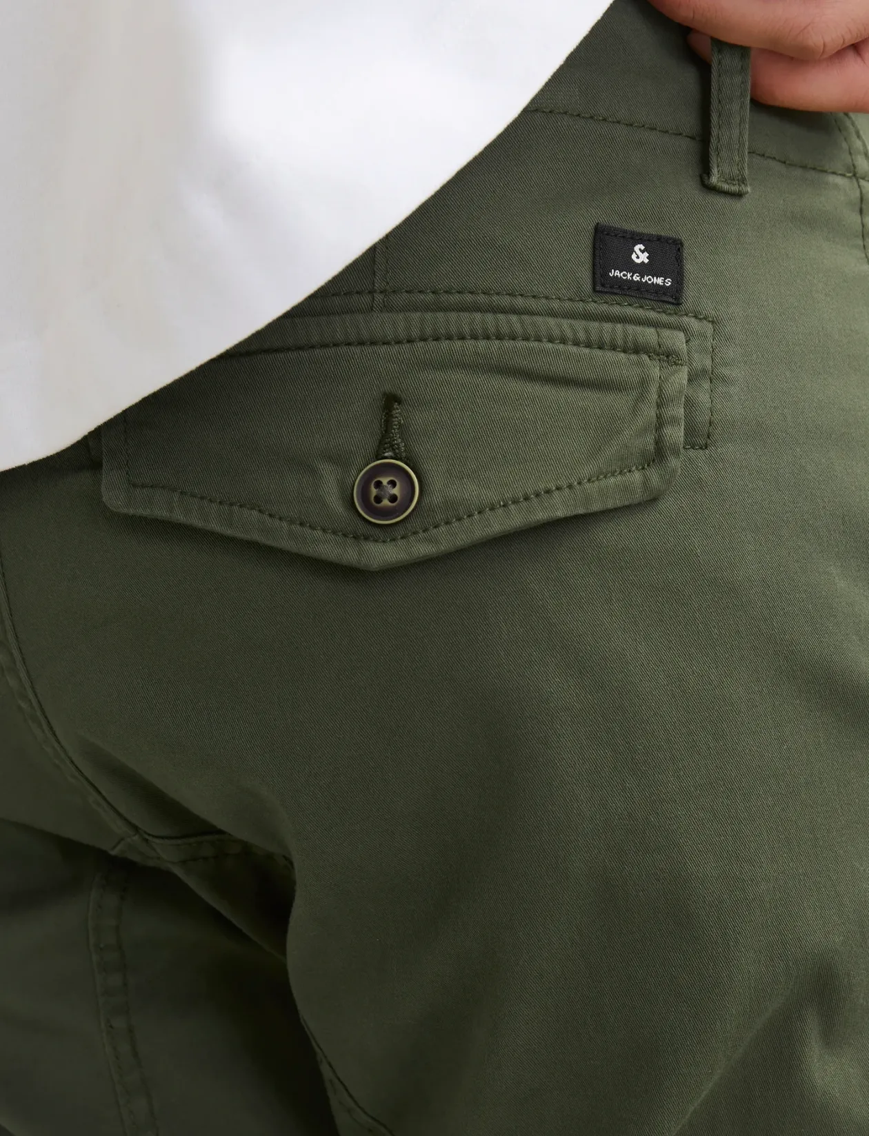 JPSTPAUL FLAKE CARGO OLIVE NIGHT NOOS - Cargobukser