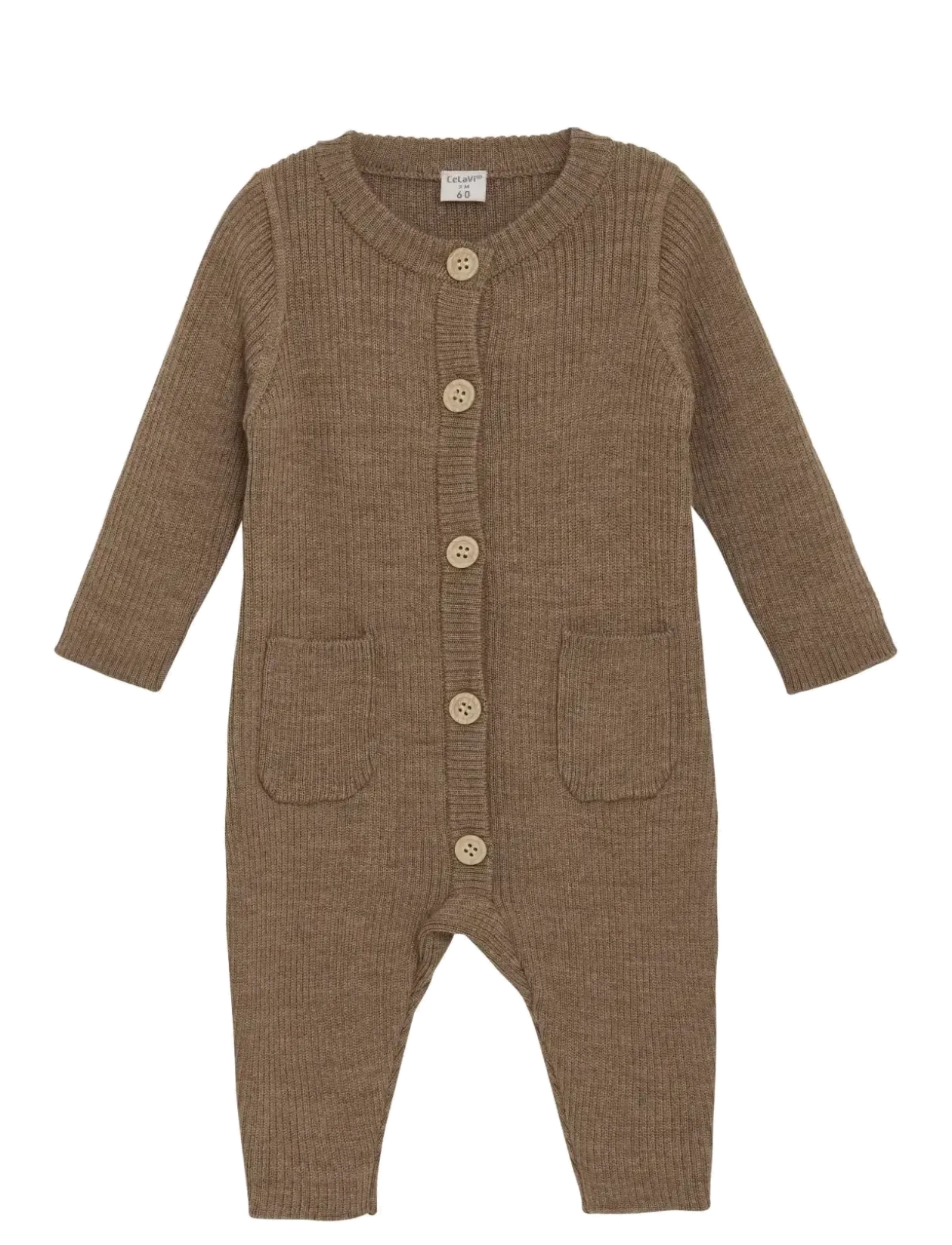 Jumpsuit - Knitted - Langærmede