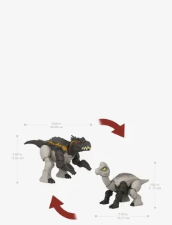 Jurassic World FIERCE CHANGERS MASSIVE STRETCH Indoraptor & Brachiosaurus - Dyr