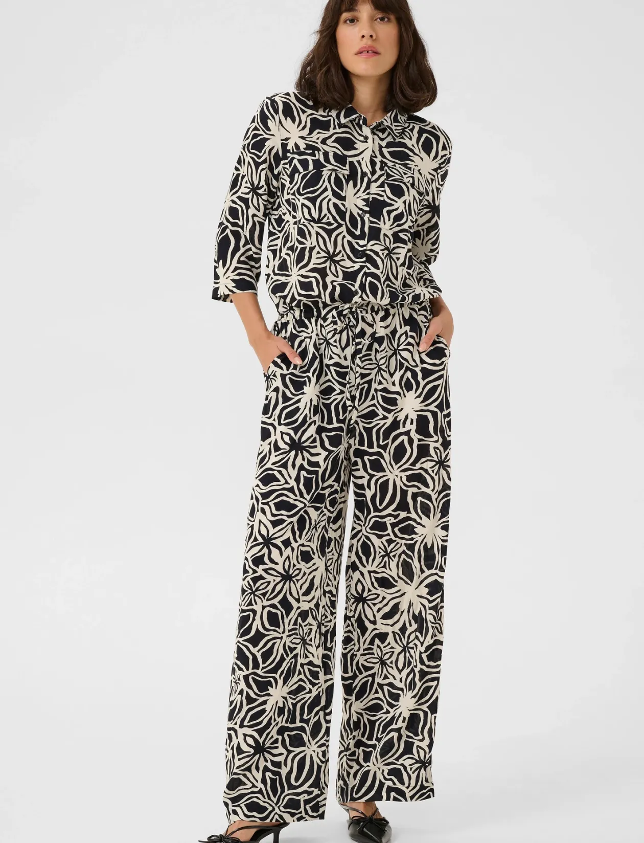 KAsanne Plain Weave Jumpsuit Printe - Buksedragter
