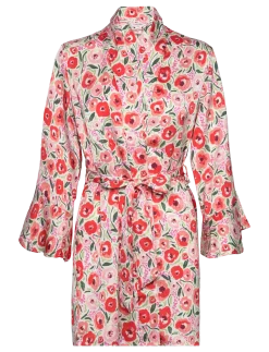 Kimono Satin Funky Floral - Kimonoer