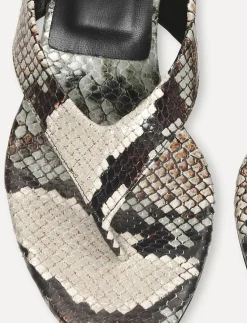 KITTEN HEEL LEATHER MULE - Sandaler
