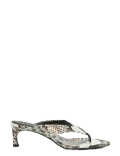 KITTEN HEEL LEATHER MULE - Sandaler