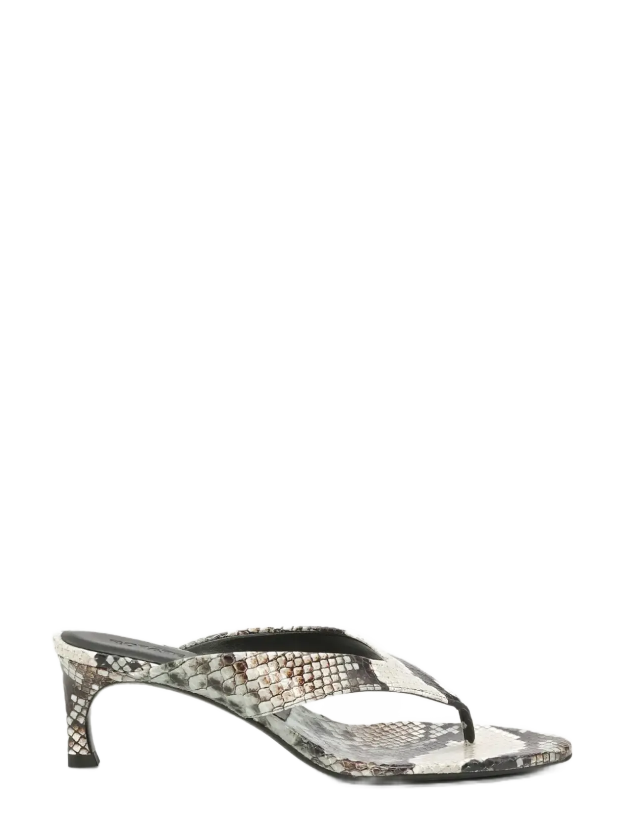 KITTEN HEEL LEATHER MULE - Sandaler