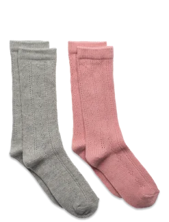 Knee Socks Pointelle (2-pack) - Børn