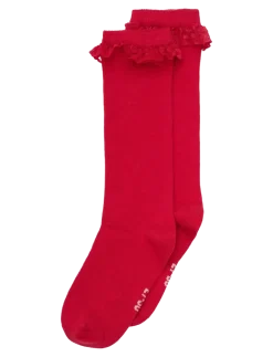 Knee Sock w. Lace - Børn