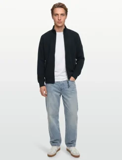 KRISTOFFSI STRUCTURE CARDIGAN - Rullekraver