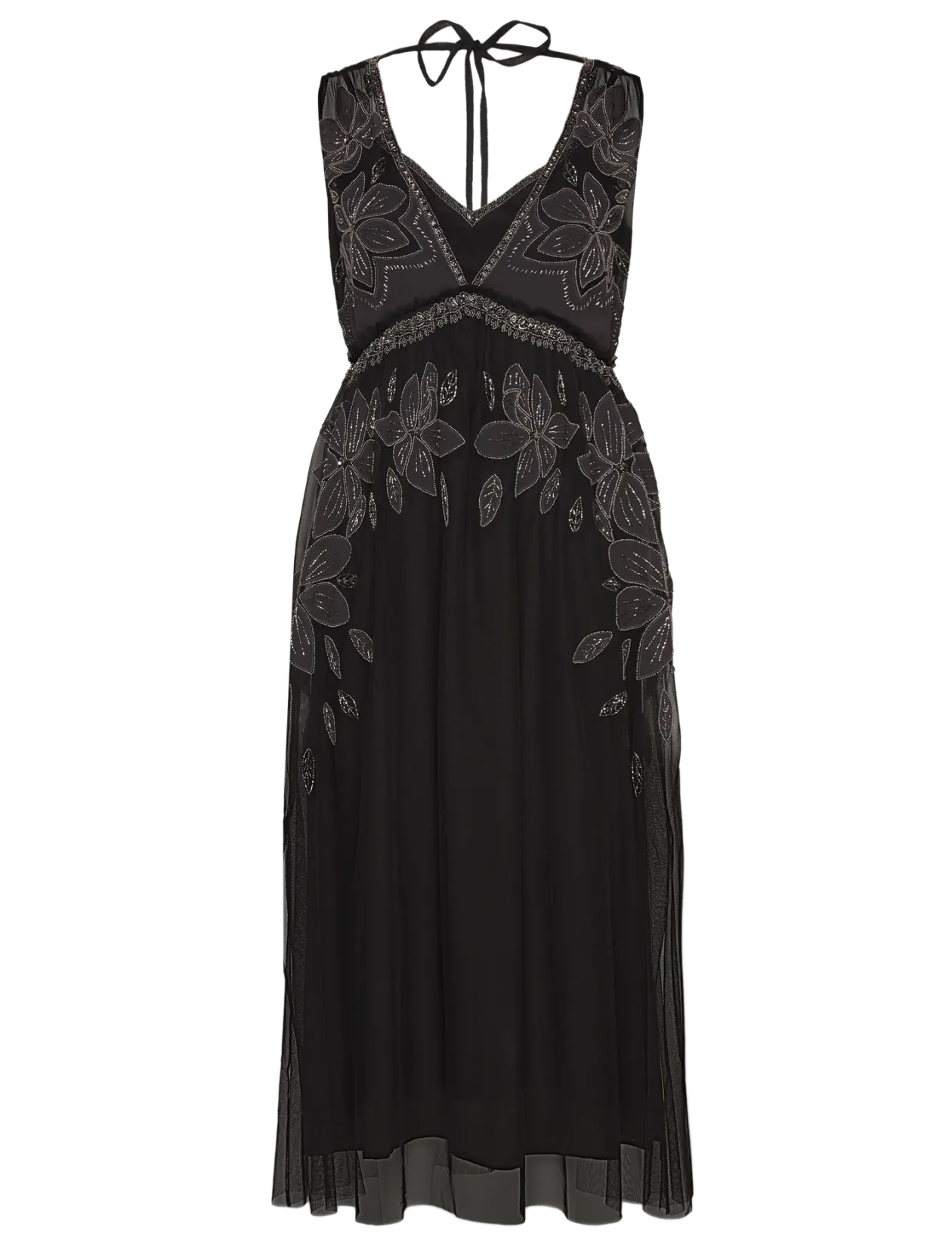 LAIA EMB DRESS - Midi kjoler