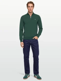 LAMBSWOOL BLEND HALF ZIP - Strik