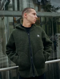 Langli Hooded Pile Jacket - Midlayer-jakker