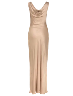 Leah cowl neck satin maxi dress - Maxikjoler