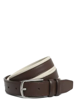 Leather mixed belt - Bælter