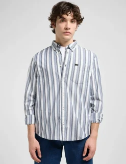LEE BUTTON DOWN - Stribede skjorter