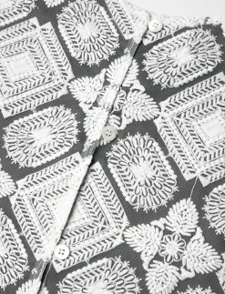 LEJSE BLOUSE WHITE EMBROIDERY - Kortærmede bluser