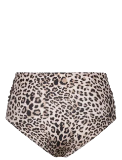 Leopard Olympia btm - Højtaljede bikinitrusser