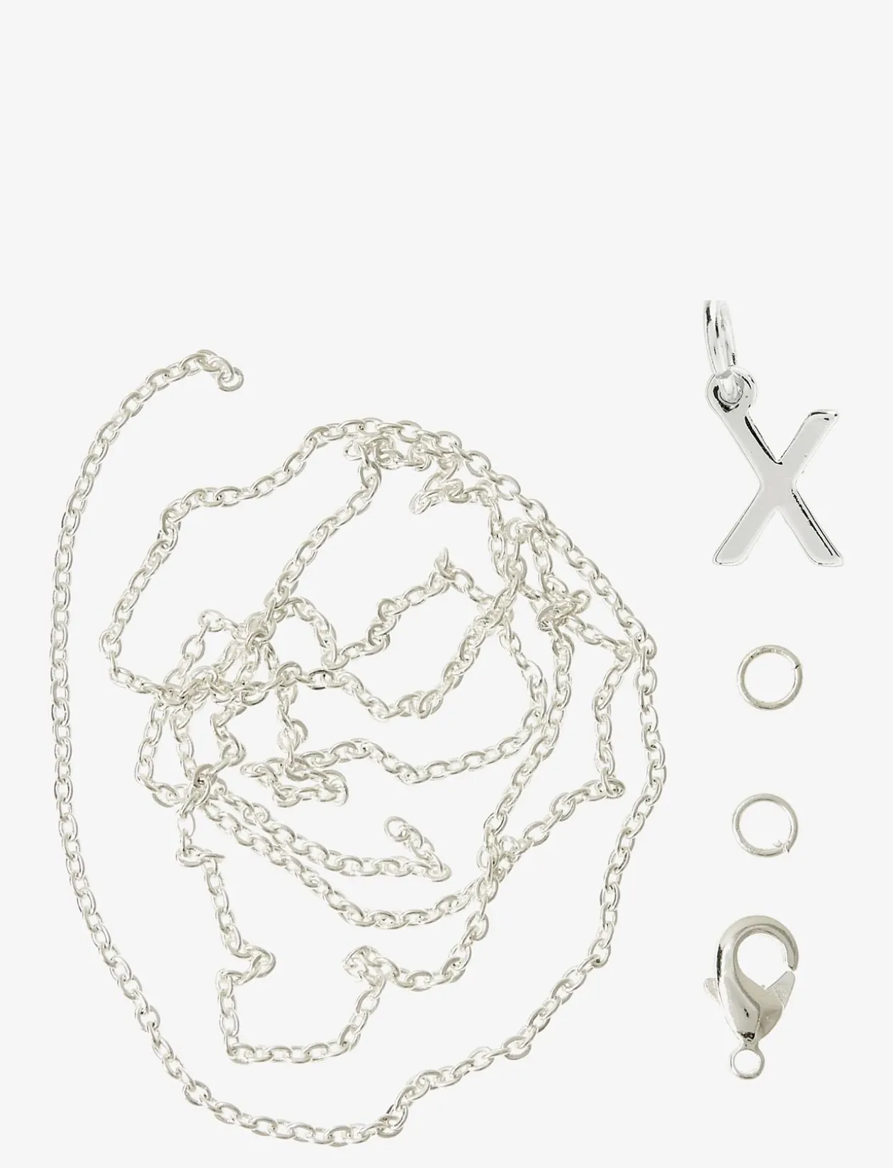 Letter X SP with o-ring, chain and clasp - Smykker & accessories