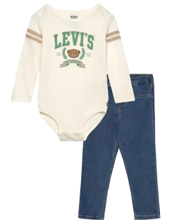 Levi's® Football Bodysuit and Jeans 2-Piece Set - Sæt med body