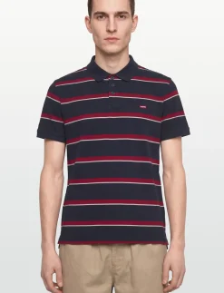LEVIS HM POLO ALDEN STRIPE NAV - Kortærmede