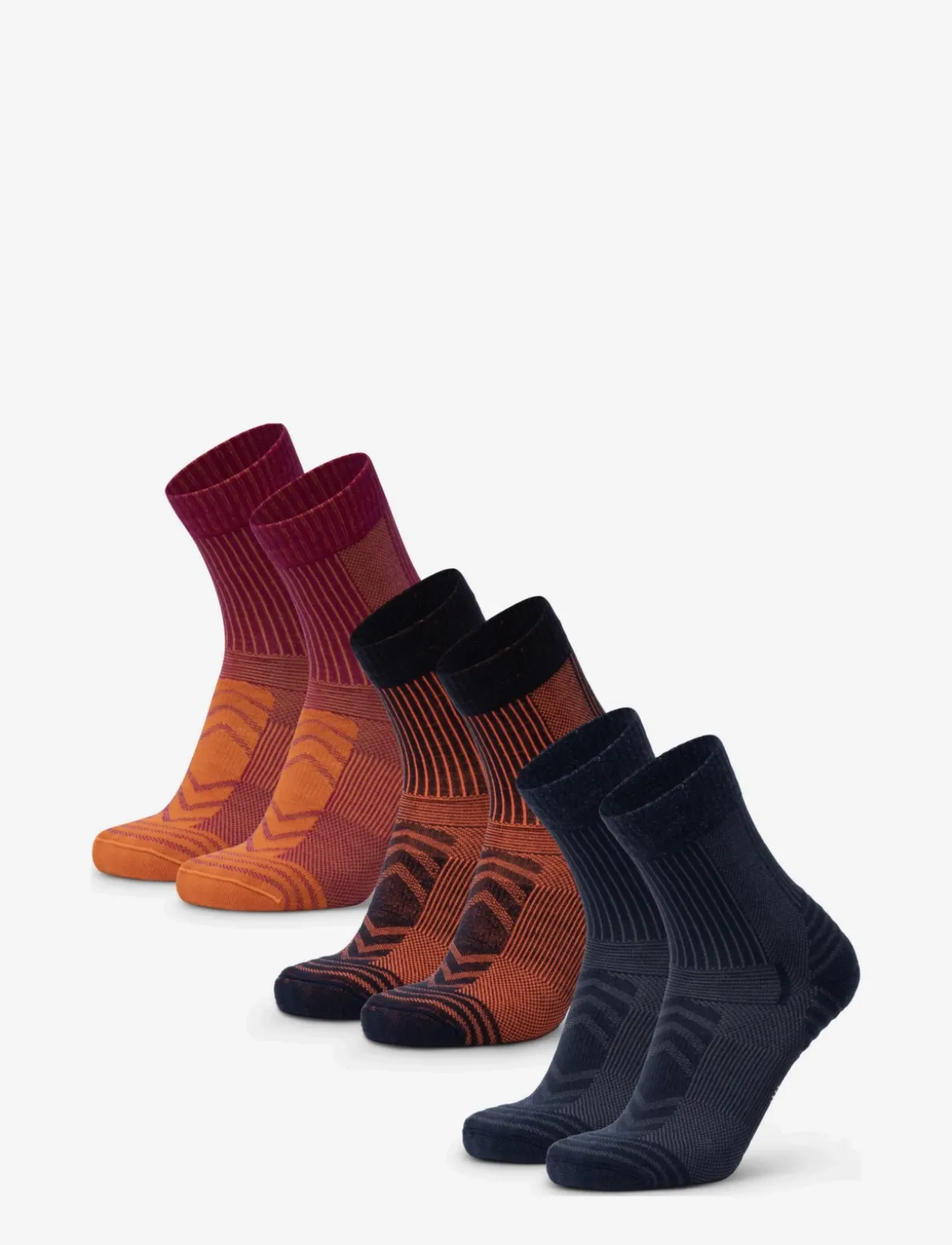 Light Hiking Crew Socks 3-pack - Strømper