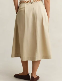 LIGHTWEIGHT PLEATED CHINO SKIRT - Culottes