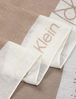LINEN BLEND EMBLEM PAREO SCARF - Tynde tørklæder