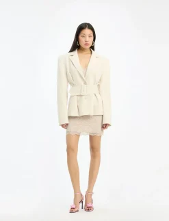 LINEN SUITING BLAZER - Blazere med bælte
