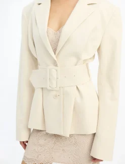 LINEN SUITING BLAZER - Blazere med bælte