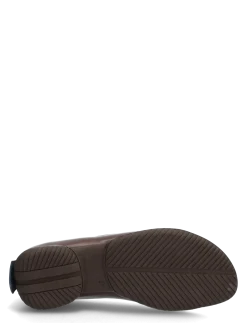 Loma Brown and Navy Thonge Ballerinas - Sandaler