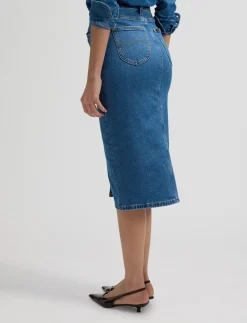 LONG SKIRT - Denimnederdele