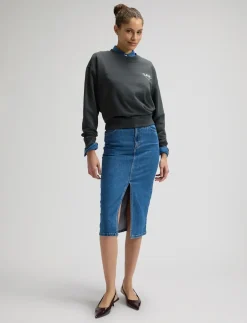 LONG SKIRT - Denimnederdele