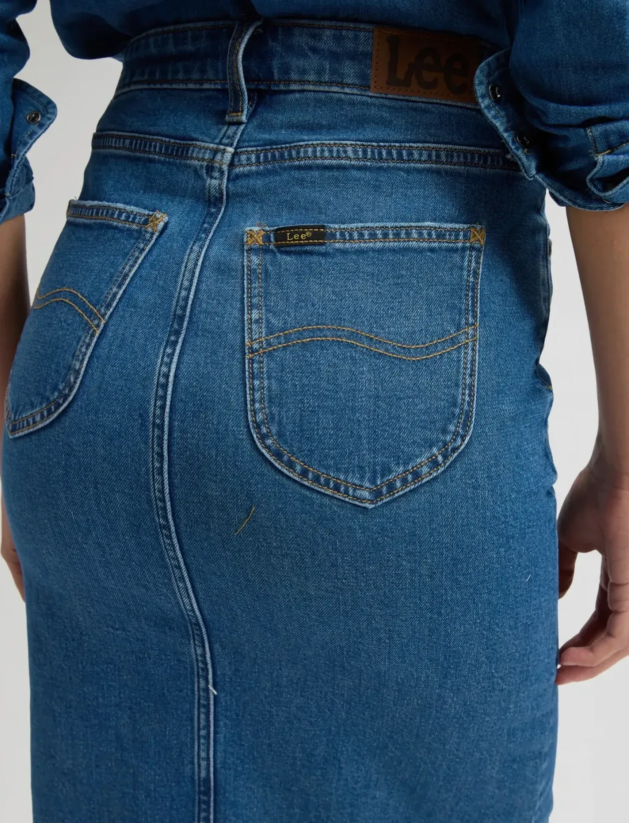 LONG SKIRT - Denimnederdele
