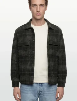 LONG SLEEVE BOUCLE OVERSHIRT - Jakker og frakker