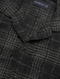 LONG SLEEVE BOUCLE OVERSHIRT - Jakker og frakker