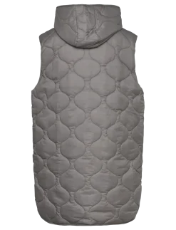 LONG VEST DARK SHADOW - Vatterede veste