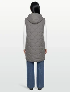 LONG VEST DARK SHADOW - Vatterede veste